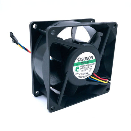 H814N-A00    SUNON MF80381V1-D000-M99 DC 12V 6.1W 4-wire 4-pin Connector 80mm 80x80x38mm Server Square Cooling Fa