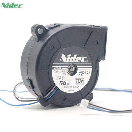 Nidec Blower D06F-12B1S1 6CM 60mm DC 12V 0.33A 3-pin Projector Cooling Fan