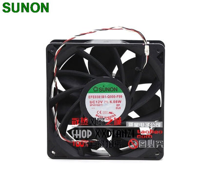 Sunon EFE0381B1-Q000-F99 14CM 140mm 14038 DC 12V 4.08W Dual Ball Bearing Server Inverter Cooling Fan