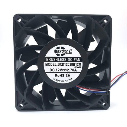 SXDOOL SXD12038B12M 12V DC 120x120x38mm Brushless Cooling Fan - product photo 2