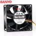 Sanyo Denki 9G0812G101 80x80x38mm 12V DC 1.8A Axial Cooling Fan