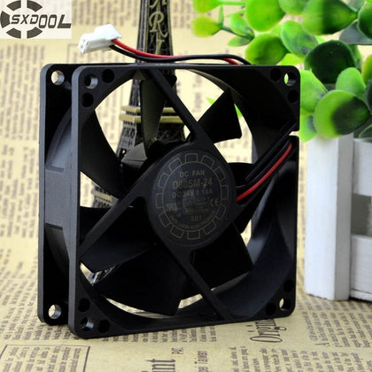 SXDOOL 8025 CPU Cooling Fan D80SM-24 24V 0.14A Inverter Server Fans