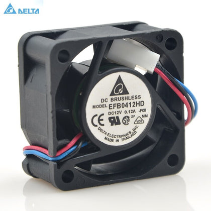 Delta EFB0412HD 40*40*20 4cm 40mm 12V 0.12A 3-pin Power Supply Switch 1U Server Cooling Fans