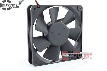 Cooling Fan 120mm SXDOOL 1225-12HBA 12V 0.6A 12025 12CM 120*120*25MM three-wire Cooler