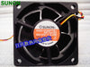 Sunon KDE1206PTB1 6025 6cm  60mm DC 12V 2.2W Three -wire Fan