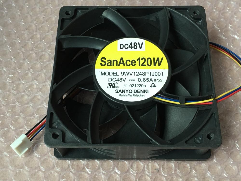 Sanyo 9WV1248P1J001 12038 48V 0.65A 12CM IP55 Waterproof Cooling Fan
