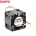 Sanyo Denki 109P0412H3123 40x40x28mm 12V DC 0.195A Axial Cooling Fan