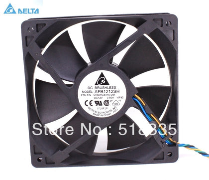 Delta Fan AFB1212SH 12CM 120MM 1225 12025 12*12*2.5CM 120*120*25MM  12V 0.80A Cooling Fan Good Quality