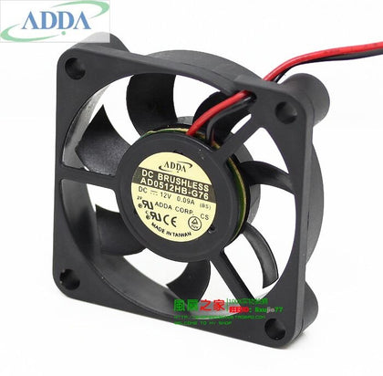 AD0512HB-G76   ADDA 50*50*10mm 5010 5cm 50mm  12V 0.15Aball Bearing Fan Wind Capacity