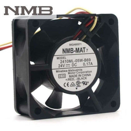 NMB 2410ML-05W-B69 DC 24V 0.17A 60*60*25mm 60mm 6cm Converter Cooling Ball Fan