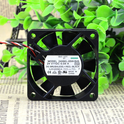 NMB 2406KL-05W-B49 24V DC 60x60x15mm Brushless Cooling Fan - product photo 2
