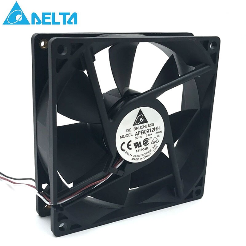 Delta AFB0912HH 92*92*25MM 90x90x25mm DC12V 0.40A Case Cooling Fan 67.92CFM 4500RPM