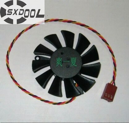 SXDOOL MGT6012YR-015 60X60X10MM DC 12V 0.37A Frameless Graphics Card Fan