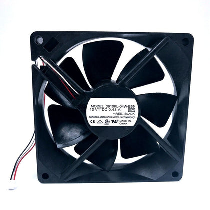 NMB 3610KL-04W-B59 12V DC 92x92x25mm Brushless Cooling Fan - product photo 2
