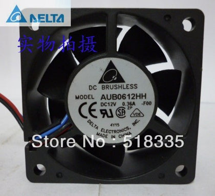 Delta 6025 12V 0.36A 3-wire AUB0612HH Server Inverter Cooling Fan