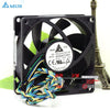 Delta 8025 12V 0.6A AFB0812SH 8CM 4-wire Temperature Control Computer Case Fan