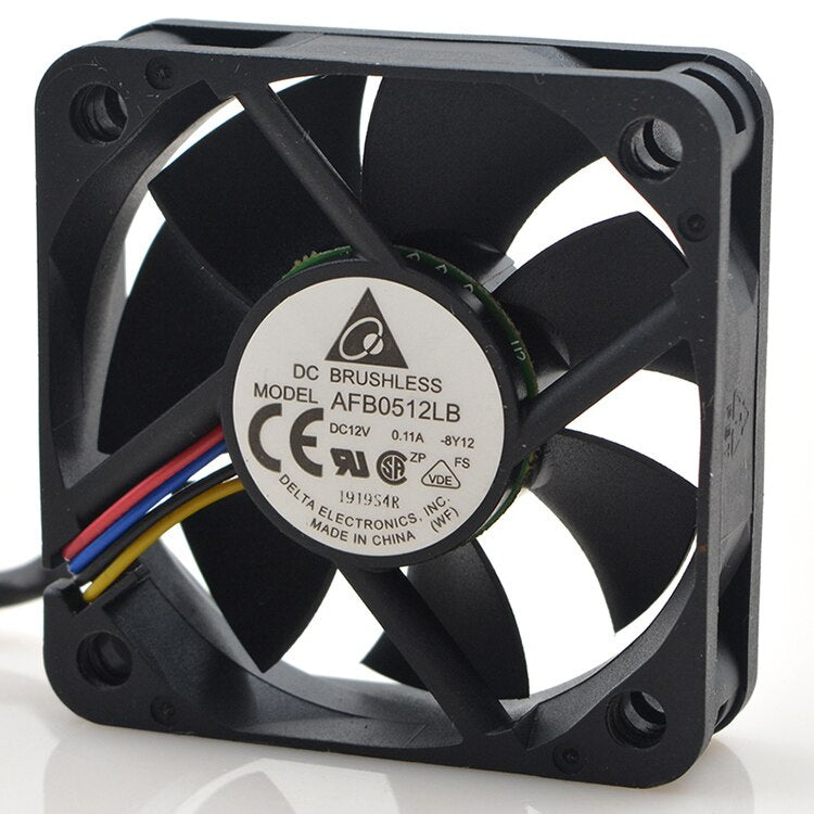 Delta AFB0512LB 5015 5CM 0.11A 4-wire Speed Ball Silent Cooling Fan