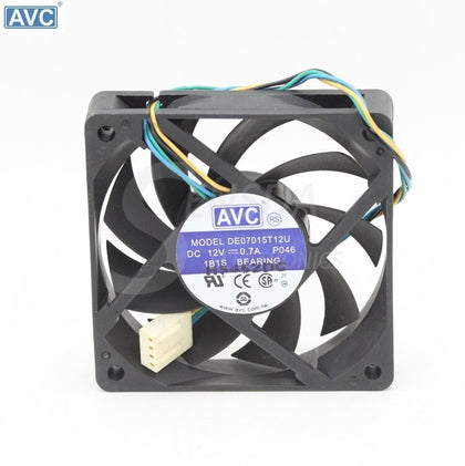 AVC 7015 DE07015T12U 12V 0.7A 4Wire Pwm Computer CPU Cooler Cooling Fan