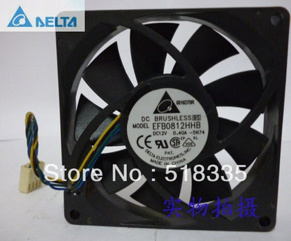 Delta EFB0812HHB 8CM 80MM 80*80*15MM 8015 12V 0.4A 4P PWM Cooling FAN