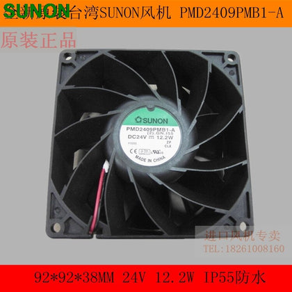 Sunon Fan PMD2409PMB1-A 9.2CM 92*92*38MM 9.2*9.2*3.8CM 92038 9238 24V Waterproof Fan