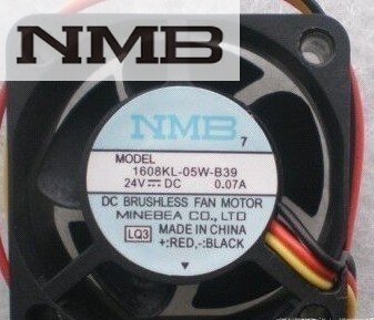 NMB 1608KL-05W-B39 24V 0.07/0.08A 4CM 4020 3Wire Cooling fan, Cpu Cooler Heatsink Axial Cooling Fan