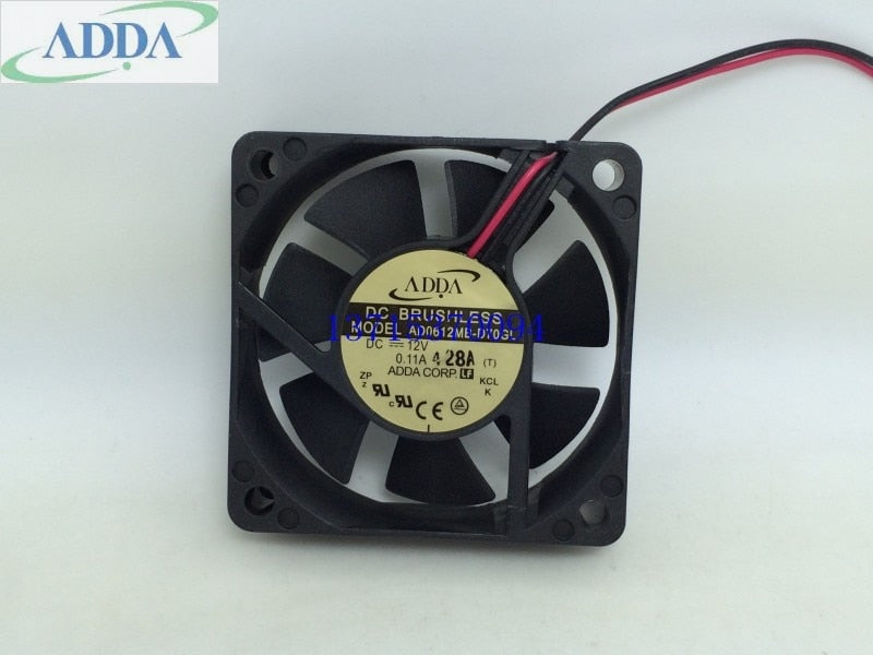 ADDA AD0612MB-D70GL 6015 DC 12V 0.11A 60*60*15 Mm  DVR Fan Power Supply Fan