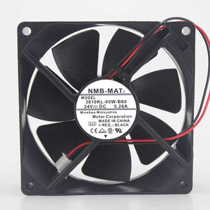 NMB  And  9225 3610KL-05W-B60 24V 0.26A Inverter Dual Ball Bearing Cooling Fan 92*92*25mm