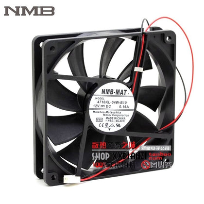 NMB 4710KL-04W-B10 12025 12CM 0.16A Mute Chassis Double Ball Bearing Fan