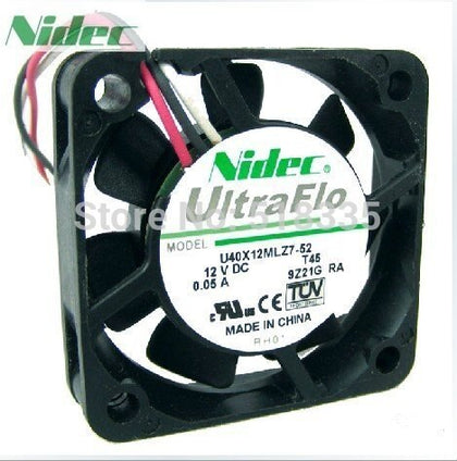 Nidec 4010 U40X12MLZ7-52 40mm 4cm DC 12V 0.05A UltraFlo Cooling Fans