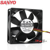 Sanyo 9AH0812P4H03 12V 0.11A 8cm 80mm 8025 Dual Ball Bearing Fan PWM Intelligent Fan Speed Control