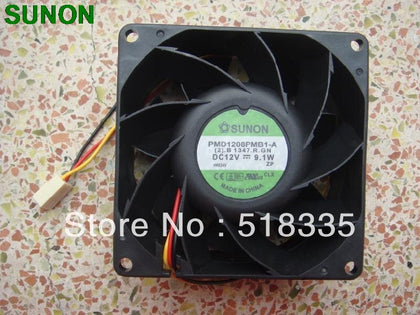 Sunon  PMD1208PMB1-A  8CM 80*80*38MM 8038 DC12V 9.1W Fan