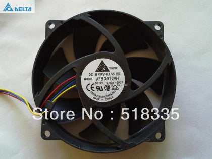 Delta AFB0912VH 12V 0.6A Round Axial Cooling Fan Dc Brushless Motor