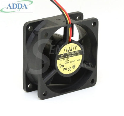 ADDA AD0612MB-A72GL 6025 6CM 60mm DC 12V 0.14A 3-pin Computer Cpu Case Blower Cooling Cooler Fans