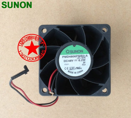 Sunon Fan 6038 48V 6.2W PMD4806PMB3-A 2 -line Axial Cooling Fans