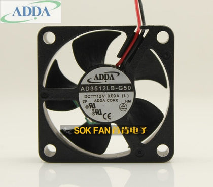 AD3512LB-G50   ADDA 35*35*10mm 3.5cm 35mm 3510 12V 0.09A Ball Bearing Quiet Fan