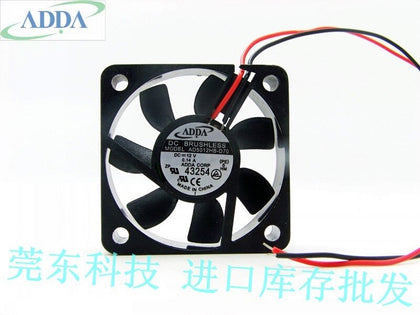 ADDA AD5012HB-D70 5015 5CM 50mm DC 12V 0.14A DC Dual Ball Bearing Fan