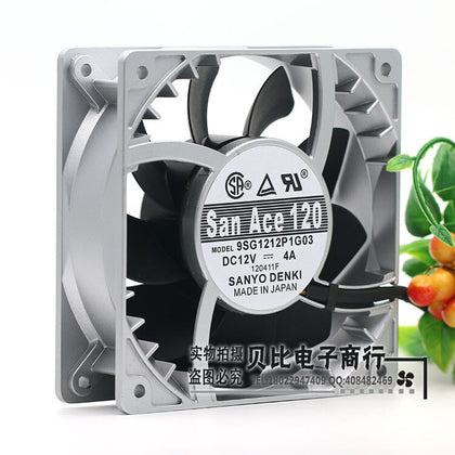Sanyo 9SG1212P1G06 12V DC 120x120x38mm Brushless Cooling Fan - product photo 2