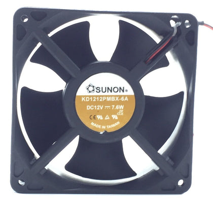 KD1212PMBX-6A    Sunon 7.6W 12038 120*120*38MM 2 Wire Fan Server Inverter Axial Cooling Fan