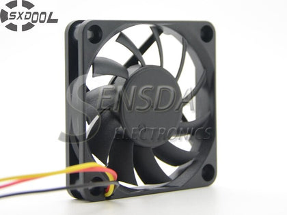 SXDOOL SD6010BLM 6010 6cm 60mm 60*60*10 Mm Dual Ball DC 12V 0.18A 3 Wire Lead 3 Pin Computer Case Cooling Fan