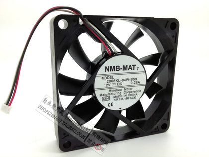 NMB 2806KL-04W-B59 12V DC 70x70x15mm Brushless Cooling Fan - product photo 2