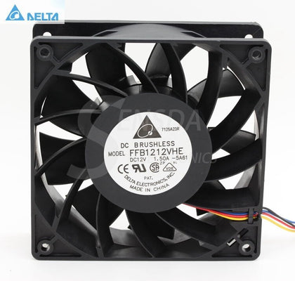 Delta 12038 120mm 12cm FFB1212VHE DC 12V 1.5A 24W 4Wire,Violence Server Industrial Case Cooling Fans