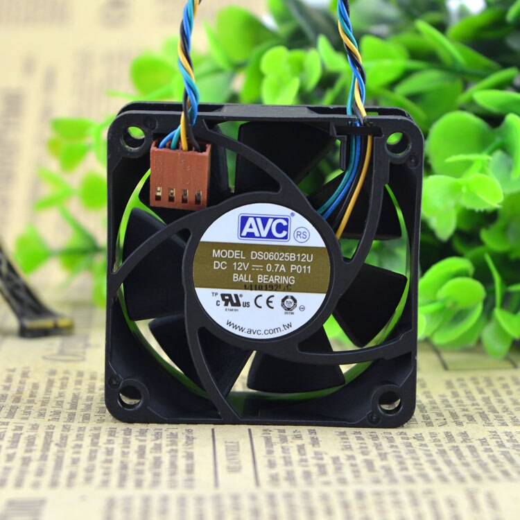 AVC DS06025B12U P011 60mm 6cm DC 12V 0.70A Pwm Server Inverter Cooling Fan