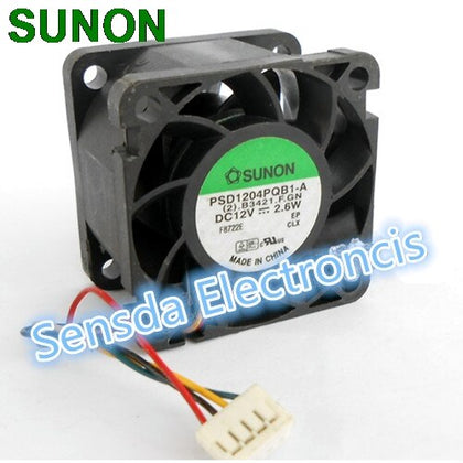 Sunon 4028 PSD1204PQB1-A 12V 2.6W 4Wire Server Dc Axial Cooling Fan