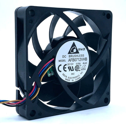 Delta AFB0712VHB DC12V 0.55A 45CFM 5200RPM PWM With Temperature Control Sensor Computer Cpu Server Inverter Cooling Fan