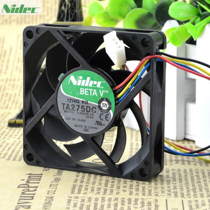 Nidec TA275DC C35598-35 GFOX 7cm 7015 12V 0.48A four-wire Pwm Axial Fan