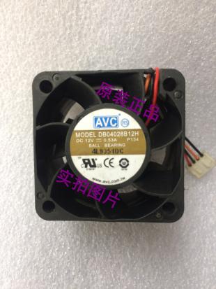 AVC DB04028B12H DC 12V 0.53A 4-wire 4-pin 40x40x28mm Server Square Fan