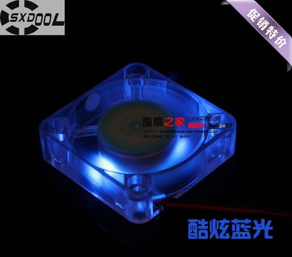 SXDOOL 4010 4cm 40mm Cool Blue LED Fan Fan 4CM 40X40X10 Mm 12V 0.09A