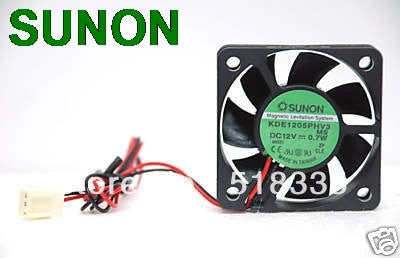 Sunon DC Fan KDE1205PHV3 5x5x1CM  5CM  5010 50*50*10MM  DC 12V 0.5W  Vapo