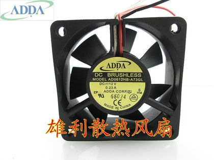 ADDA AD0612HB-A73GL 12V 0.23A 6CM 6025 3 Wire Cooling Fan