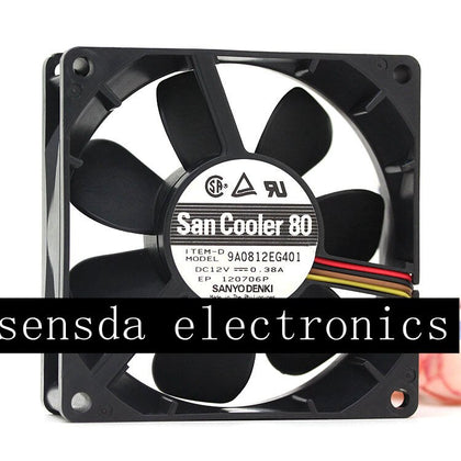 Sanyo 9A0812EG401 12V DC 80x80x25mm Brushless Cooling Fan - product photo 2